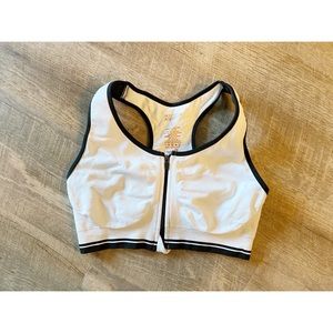 Copper Fit White Sports Bra